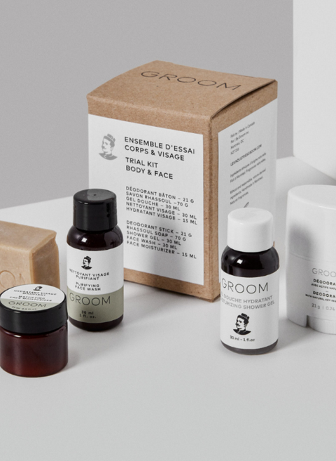 Ensemble d'essai corps & visage | Les industries GROOM | Espace local