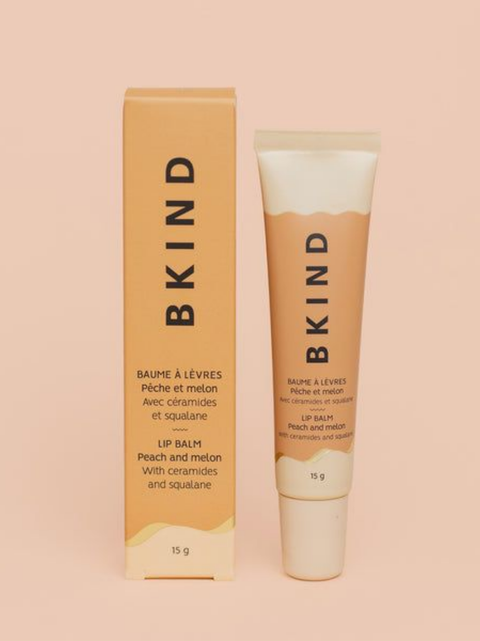 Baume à lèvres nourrissant avec céramides Pêche et melon | BKIND | Espace local