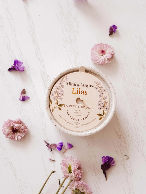 Bougie 3oz Lilas - Mimi and August - Espace local
