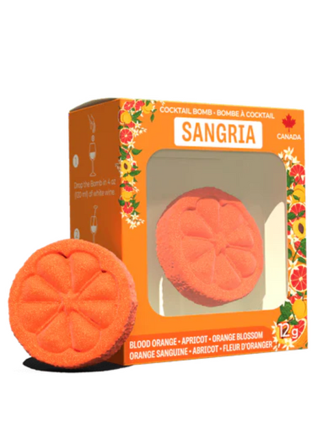 Bombe à cocktail | Sangria Orange sanguine, abricot, fleur d'oranger
