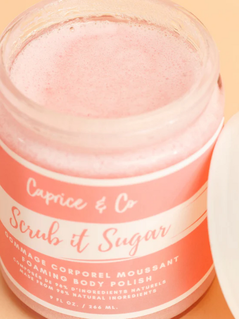 Exfoliant moussant pour le corps | Grenade & Nectar de pomme + Ambre & Vanille