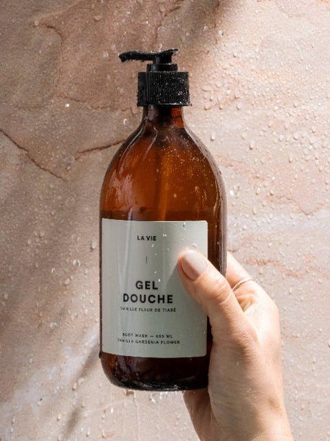 Gel douche vanille fleur de Tiaré | Atelier La Vie | Espace local