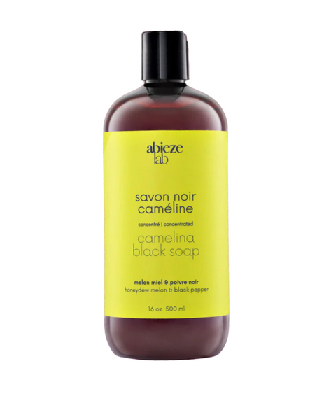 Savon noir caméline | Melon miel et poivre noir