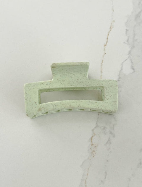 Pince Rectangle en paille de blé Vert | Filabeth | Espace local