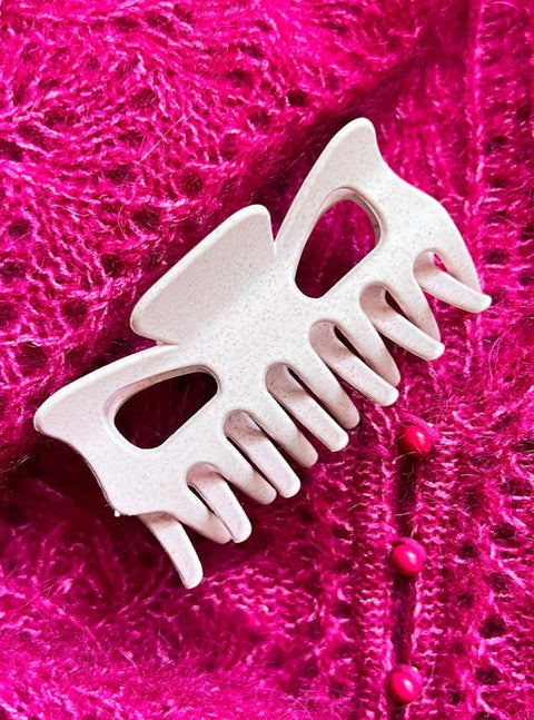 Pince Lorelei en paille de blé Rose pâle | Filabeth | Espace local
