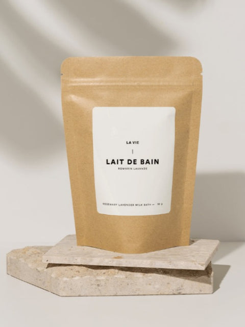 Lait de bain romarin lavande 50G | Atelier La Vie | Espace Local