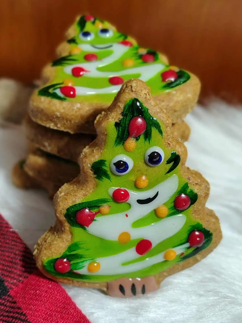 Noël - Sapin en biscuits pour chiens