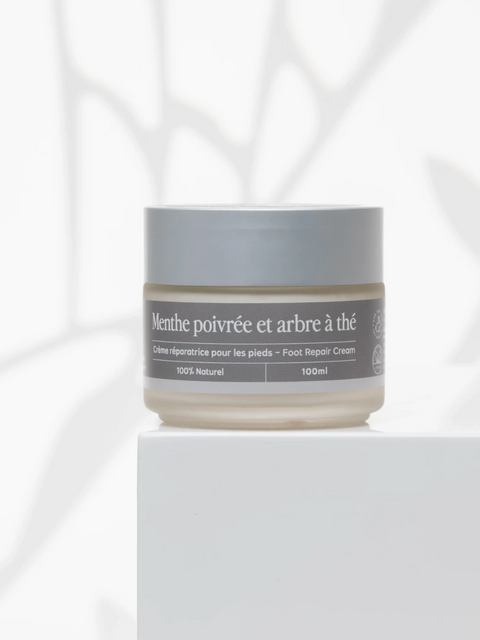 Crème réparatrice pieds menthe poivrée et arbre à thé | Pando & co | Espace local