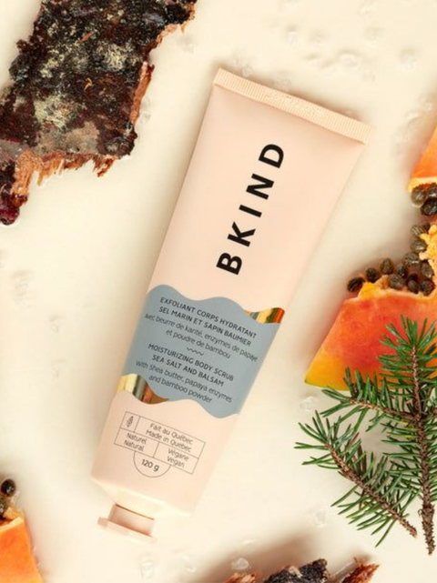 Exfoliant corporel hydratant - Sel marin et sapin baumier | BKIND | Espace local