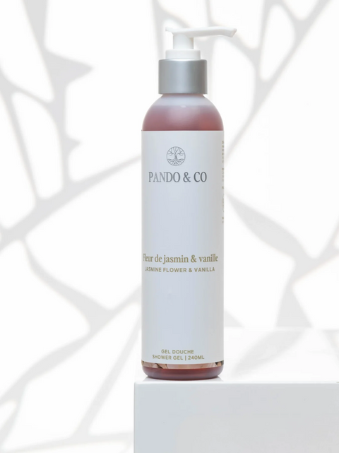 Gel douche fleur de jasmin et vanille | Pando & co | Espace local