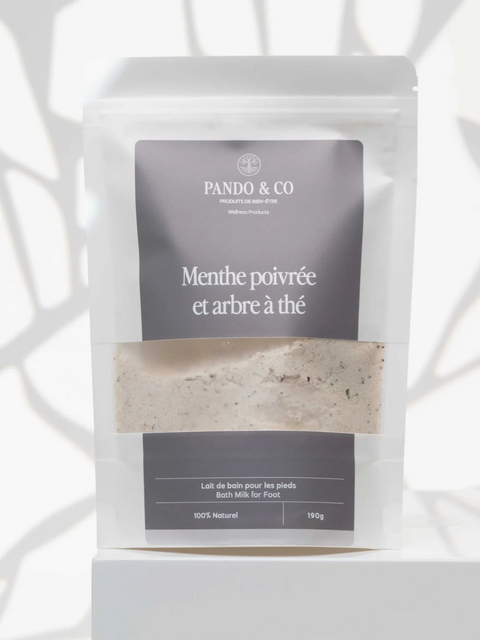 Lait de bain pour les pieds menthe poivrée | Pando & co | Espace local