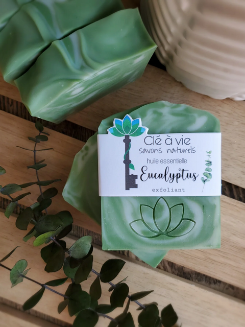 Savon exfoliant eucalyptus | Clé à vie | Espace local