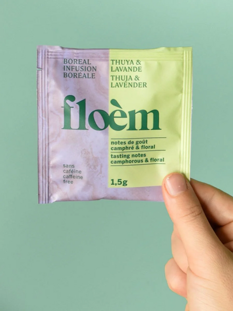 Tisane -Thuya & Lavande, sachet individuel | FLOEM | Espace local