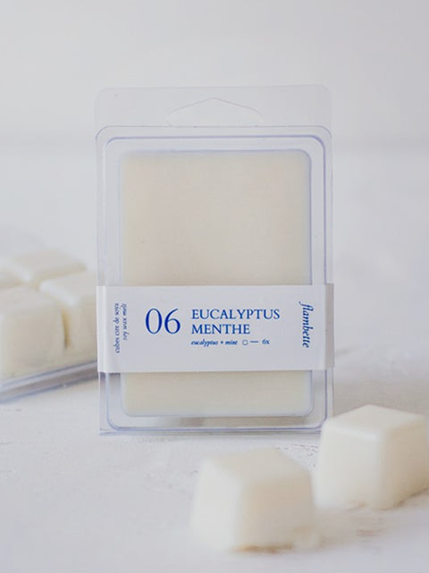 Cube de cire eucalyptus et menthe | Flambette | Espace local