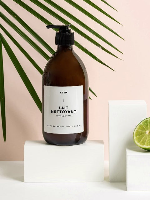 Lait nettoyant lime bergamote | Atelier La Vie Apothicaire | Espace local