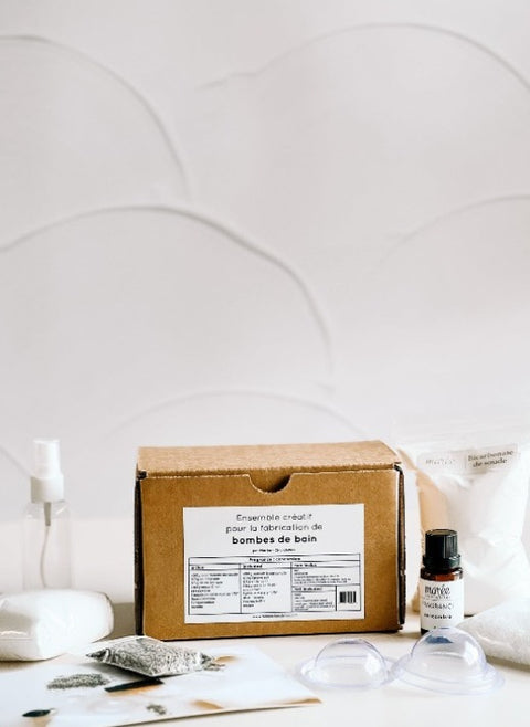 Ensemble créatif bombes de bain melon miel | Marée chandelles | Espace local