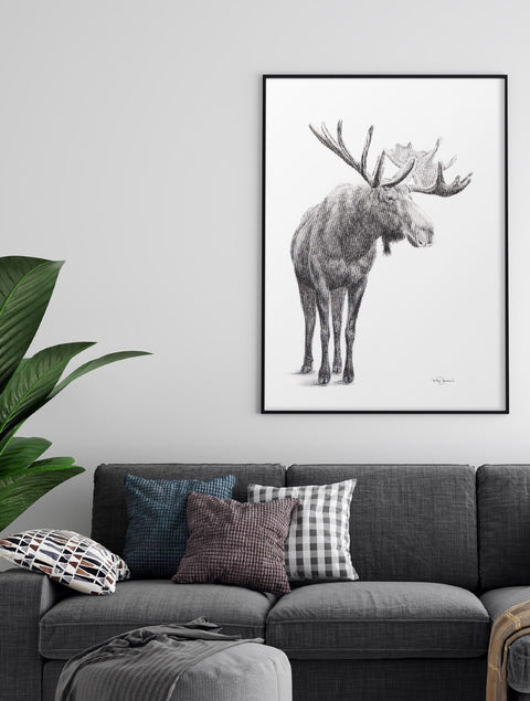 Poster | Moose standing