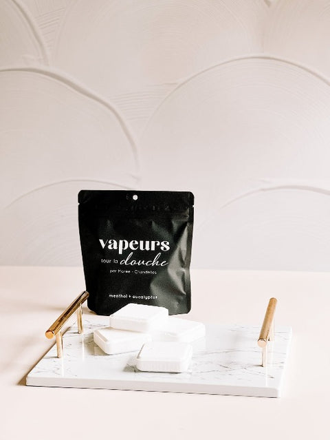 Vapeurs de douche menthe et eucalyptus | Marée Chandelles | Espace local