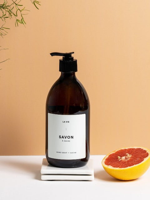 Savon liquide à main romarin pamplemousse | Atelier La vie apothicaire | Espace local