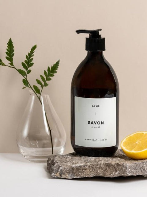 Savon liquide à main cyprès petitgrain | Atelier La vie apothicaire | Espace local