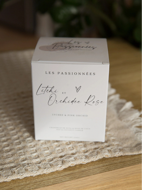 CHANDELLE RECHARGEABLE | Litchi & Orchidée rose
