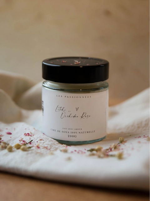CHANDELLE DE SOYA | Litchi & Orchidée Rose