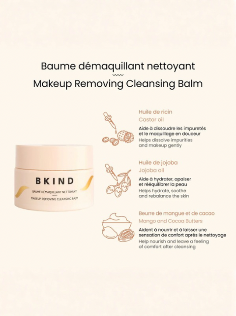 Baume démaquillant nettoyant