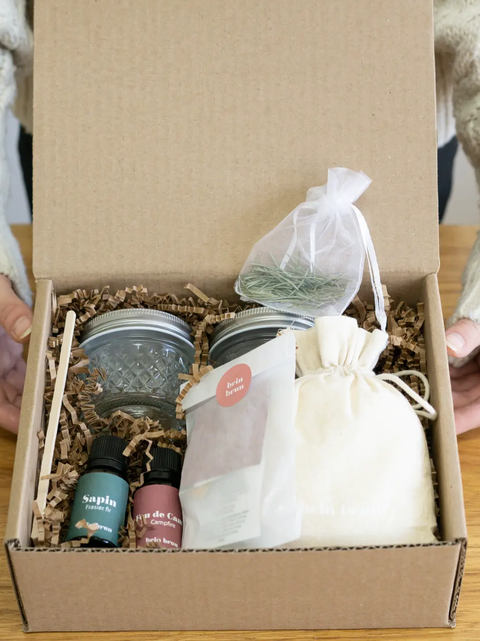 Ensemble de fabrication de bougies de Noël