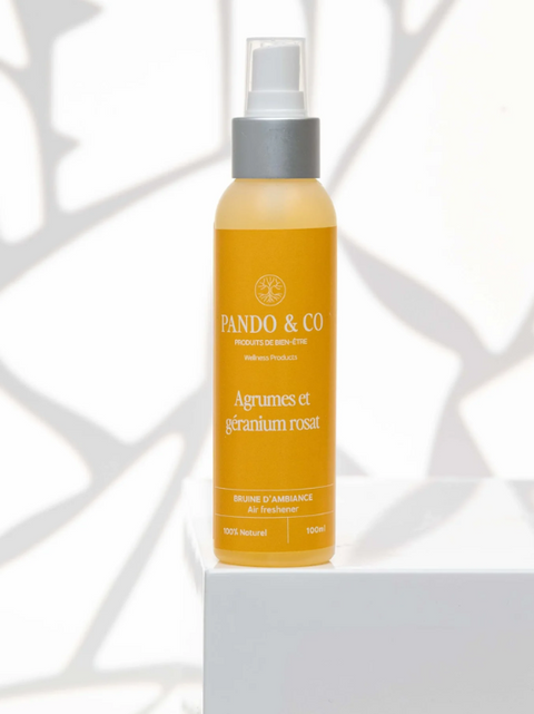 Bruine d'ambiance agrumes et géranium rosat | Pando & co | Espace local