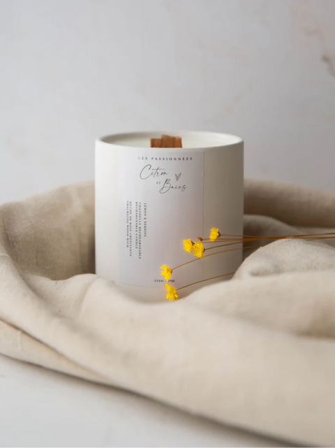 Chandelle rechargeable Citron Baies | Les Passionnées | Espace local