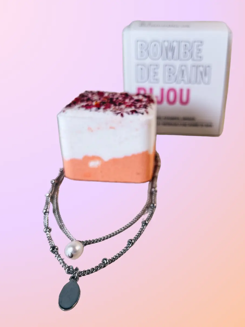 Bijoux de bombe de bain (collier en argent Gomphréna)