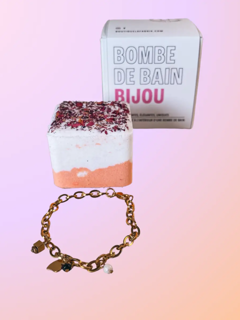 Bombe de bain Bijoux (bracelet Or Rose)
