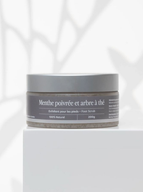 Exfoliant de pieds | MENTHE POIVRÉE & ARBRE À THÉ
