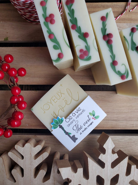 Savon thé vert et fruits rouges | Clé à vie | Espace local
