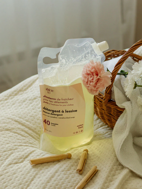 Détergent à lessive coton frais savon noir | Abieze | Espace local