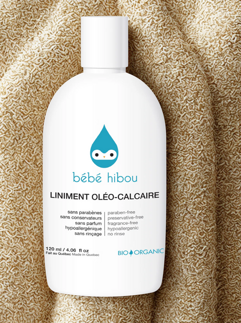 Liniment Oléo-Calcaire format voyage | Bébé Hibou | Espace local