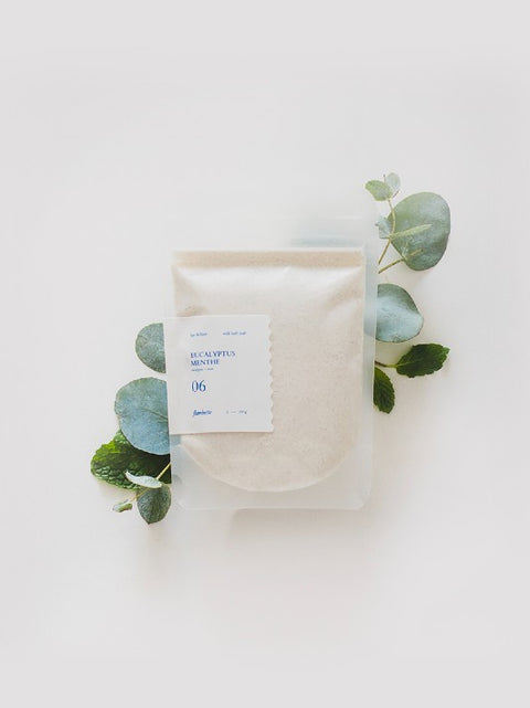 Lait de bain eucalyptus et menthe | Flambette | Espace local