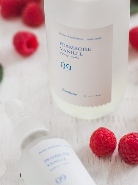 Parfum d'ambiance Framboise et vanille | Flambette | Espace local