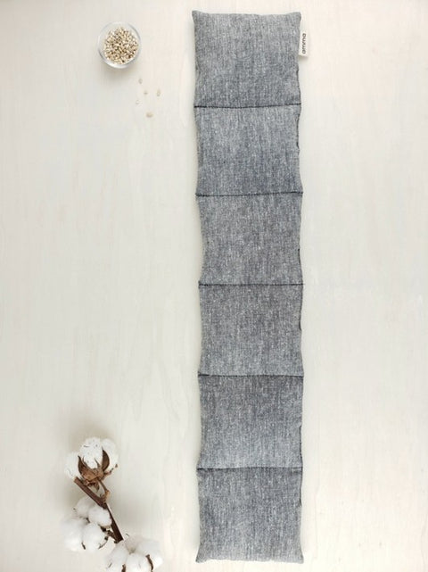 Long coussin enveloppant lavande gris | Amma Thérapie | Espace local