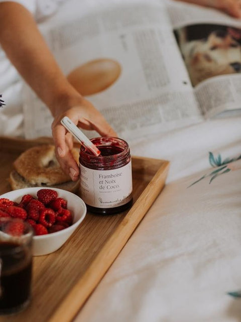 Confiture framboise et noix de coco | Dimanche matin | Espace local